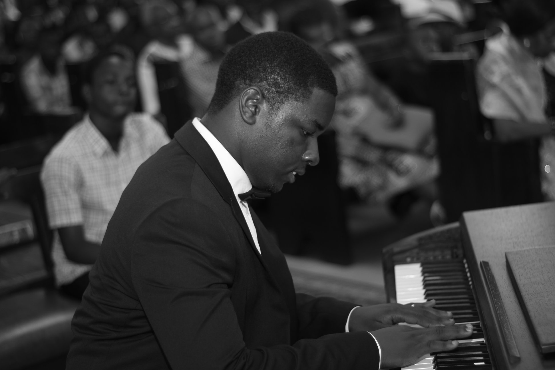 Christian George performing